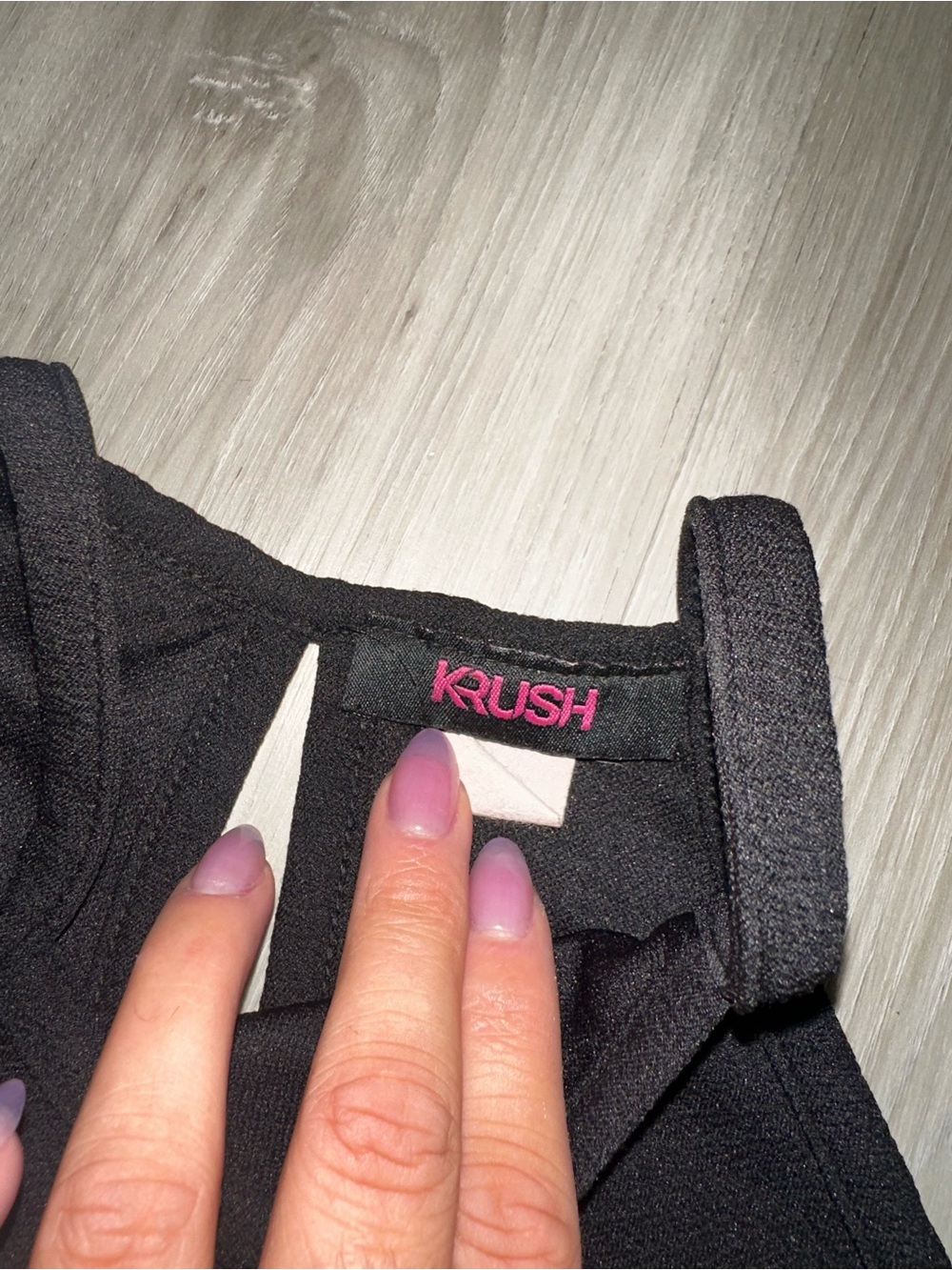 Krush Black High-Neck Ribbed Tank - Picture 3 of 3